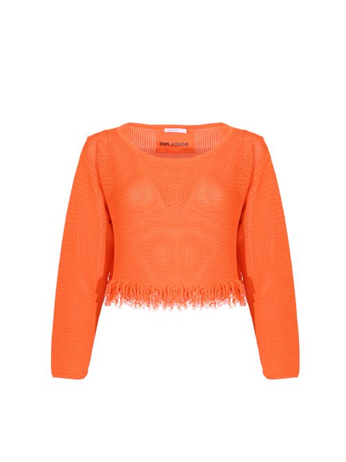 Maglia traforata con frange Patrizia Pepe | 2K0384 K337R896